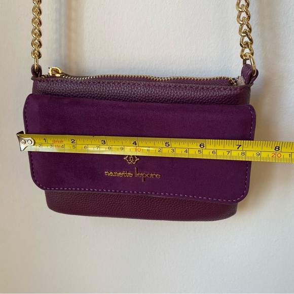 NWOT Nanette Lepore Purple Crossbody Bag - Picture 3 of 7